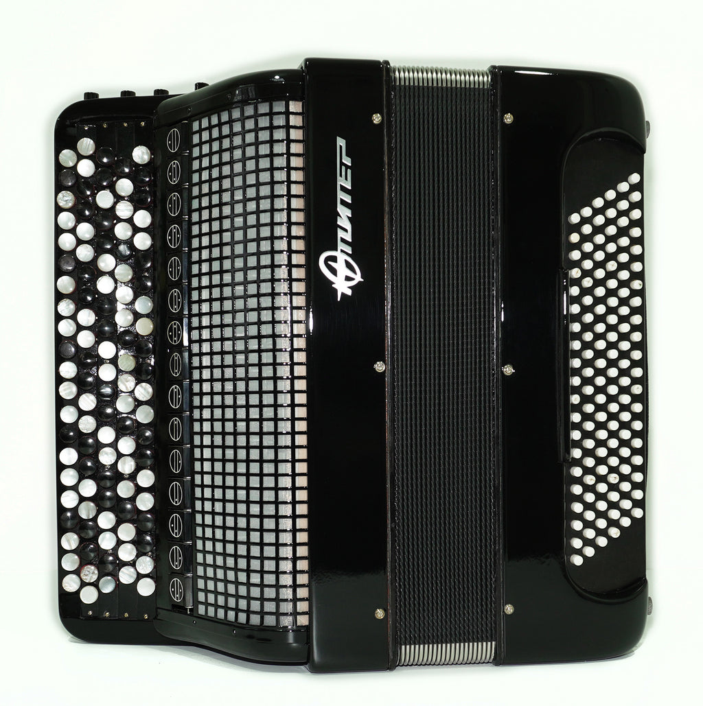 Jupiter Lux Button Accordion 120 Bass 5 Row Concert Bayan Double Cassotto Converter Free Bass, 2540, The Best Professional Musical Instrument!