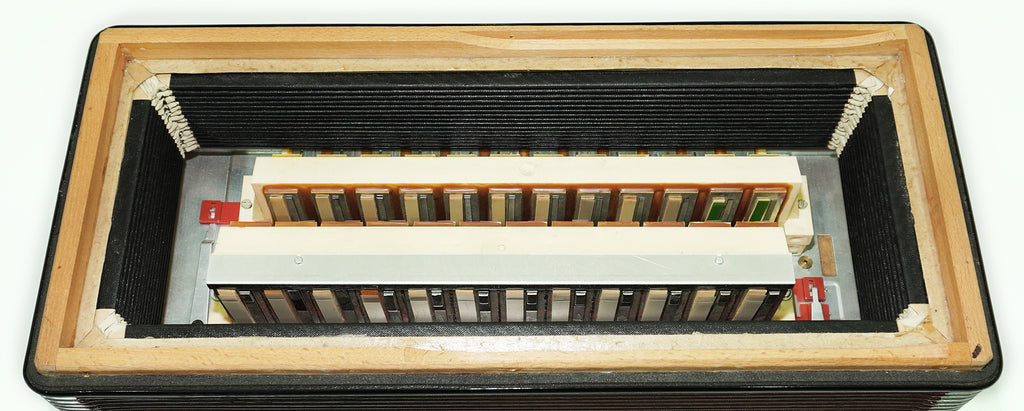 Weltmeister Consona Cassotto Piano Accordion, made in Germany, 96 Bass Buttons, New Straps, Soft Case, Quality Musical Instrument Keyboard Accordian, 2545