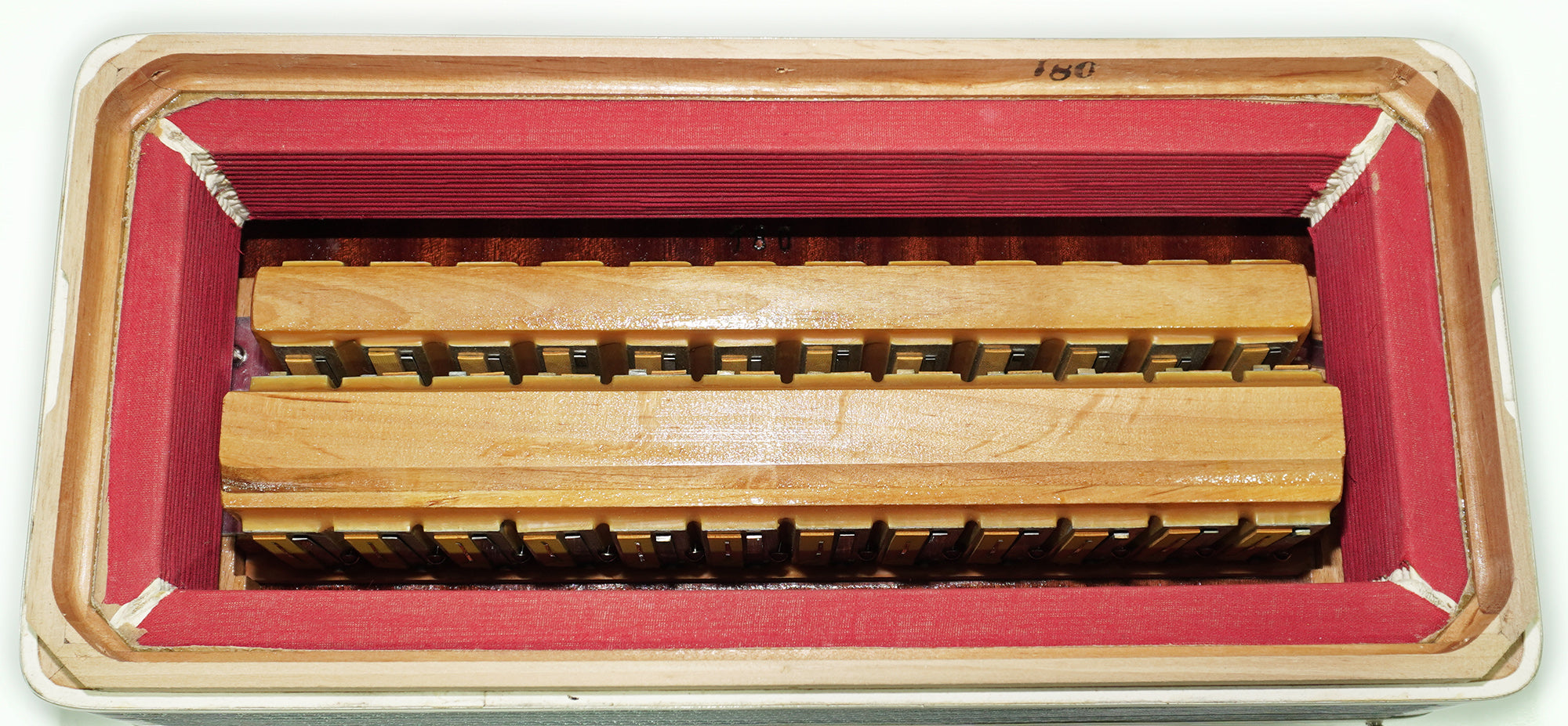 Crucianelli 5 Row Lightweight Button Accordion 80 Bass, C System, made in Italy, Rare Original Musical Instrument, Small Accordeone de Botones, 2554