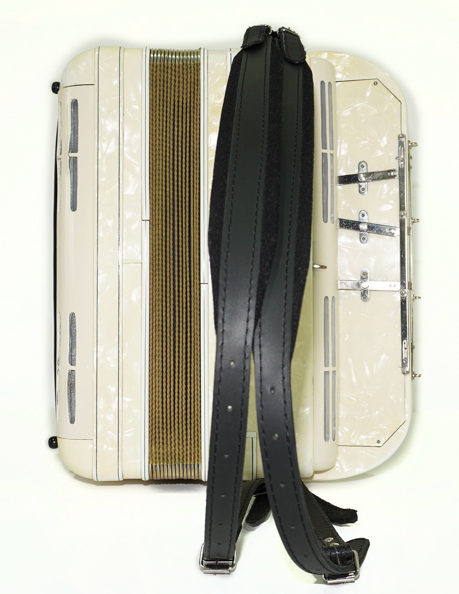 Vintage Hohner Artiste IV, 4 Rows Button Accordion, made in Germany, Rare Original Akkordeon, New Straps, Rich and Powerful Sound, 2560