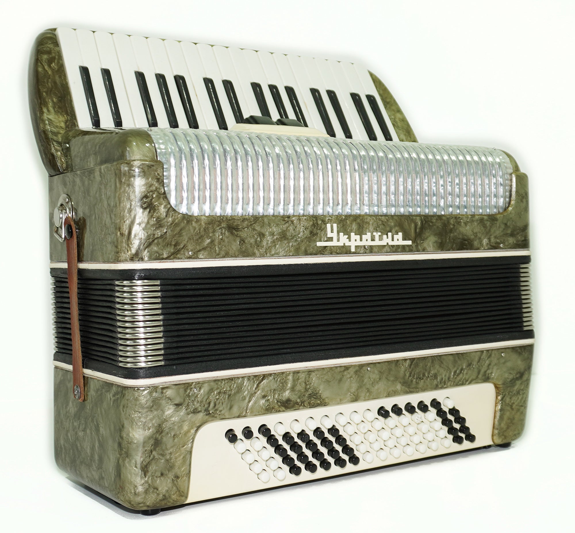 Ukraine Piano Accordion 80 Bass Buttons, New Straps, Lightweight Keyboard Accordian, Folk Musical Instrument, Wonderful sound, 2593