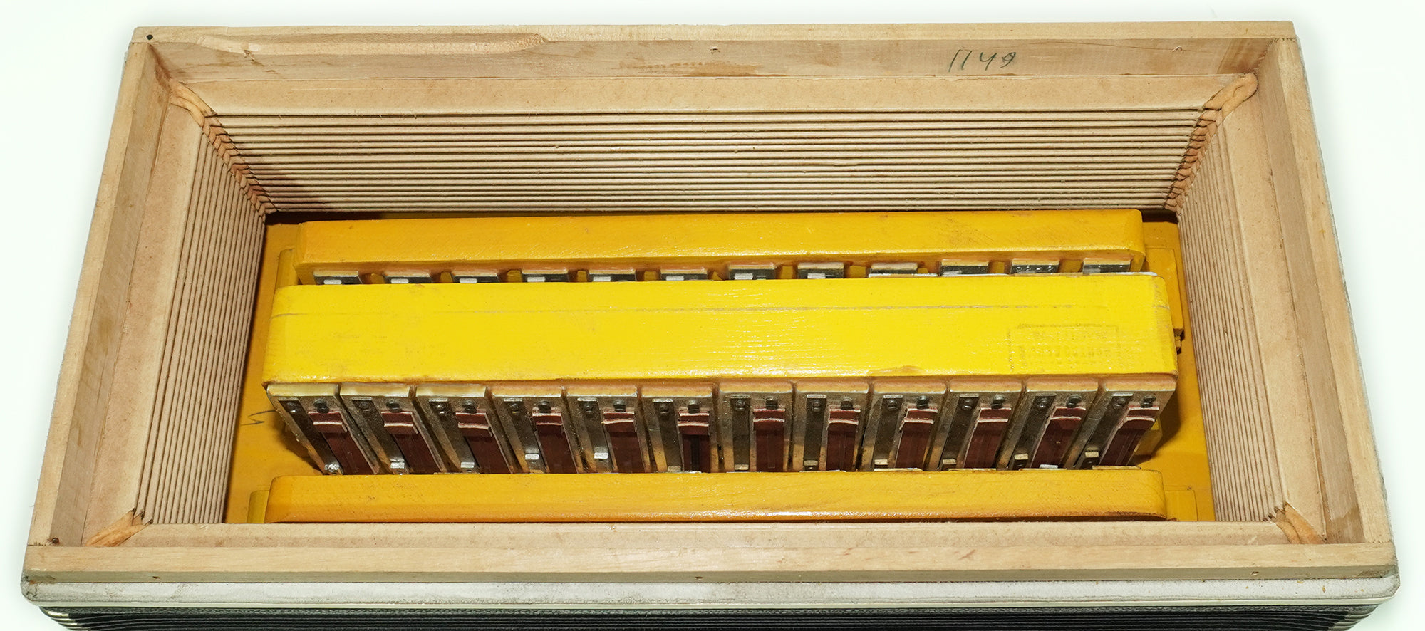 Bayan 3 Row Button Accordion Kreminne 120 Bass, Folk Accordian Harmonica, Garmoshka, with New Straps, Squeezebox, Old Soviet Bayan in Tune, 2575
