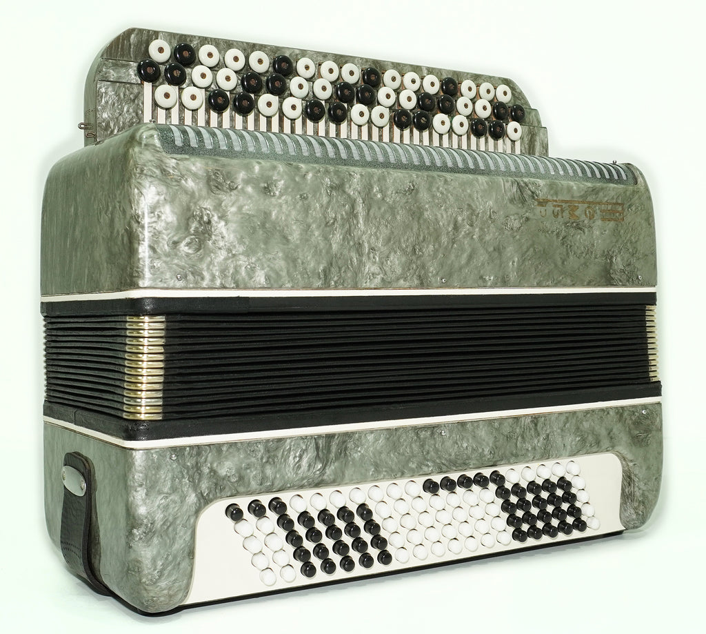 Russian Bayan Tembr, Button Accordion Instrument, 100 Bass Buttons, New Straps, Concertina Stradella B System, Soviet Harmonica in Tune, 2629