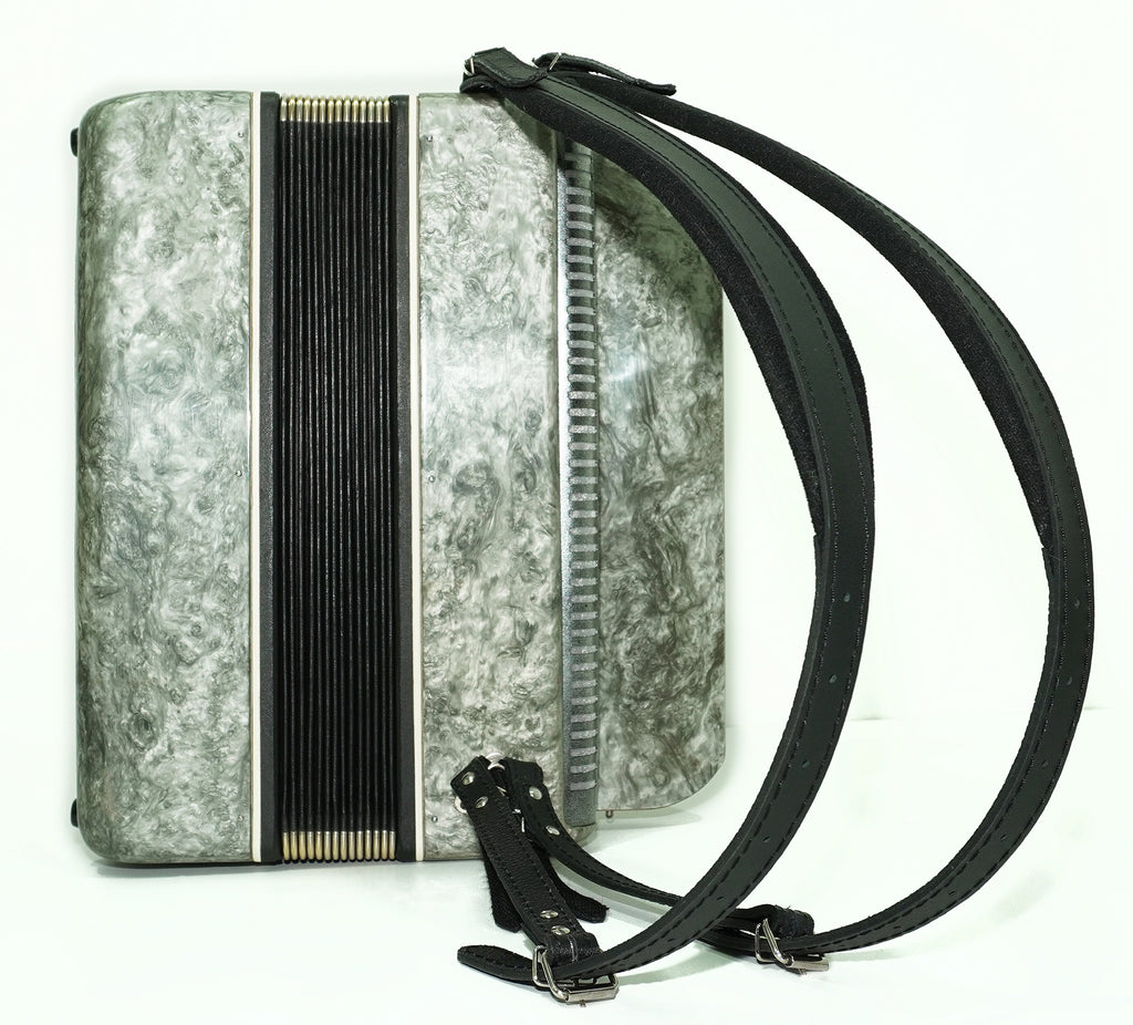 Russian Bayan Tembr, Button Accordion Instrument, 100 Bass Buttons, New Straps, Concertina Stradella B System, Soviet Harmonica in Tune, 2629