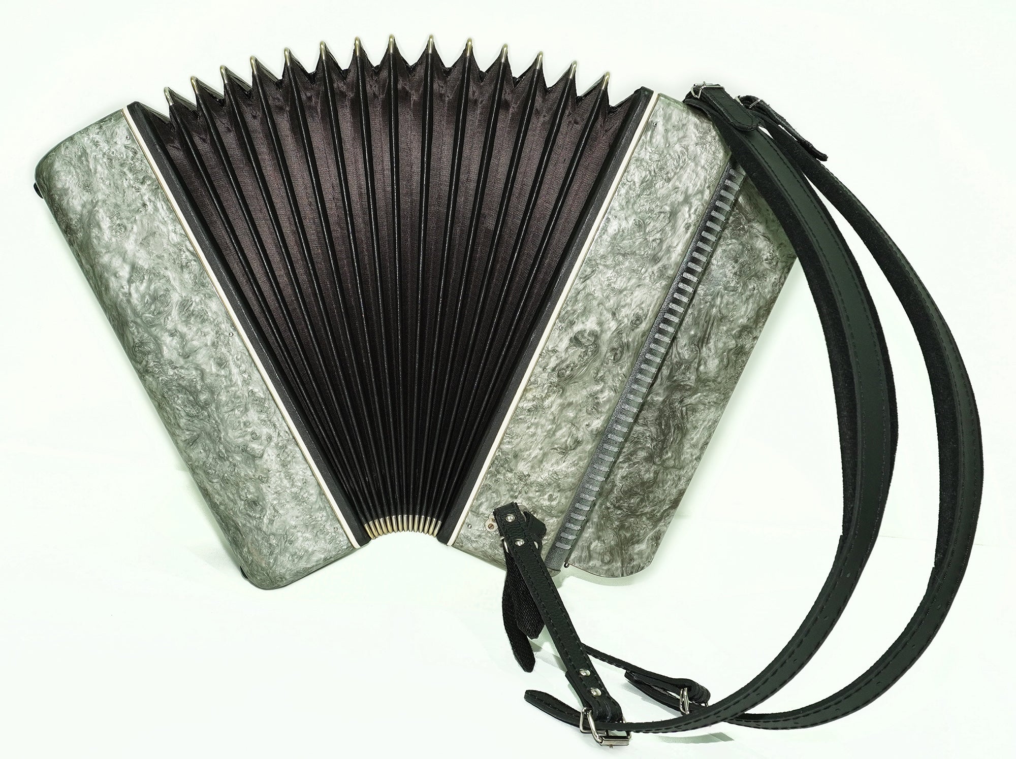 Russian Bayan Tembr, Button Accordion Instrument, 100 Bass Buttons, New Straps, Concertina Stradella B System, Soviet Harmonica in Tune, 2629