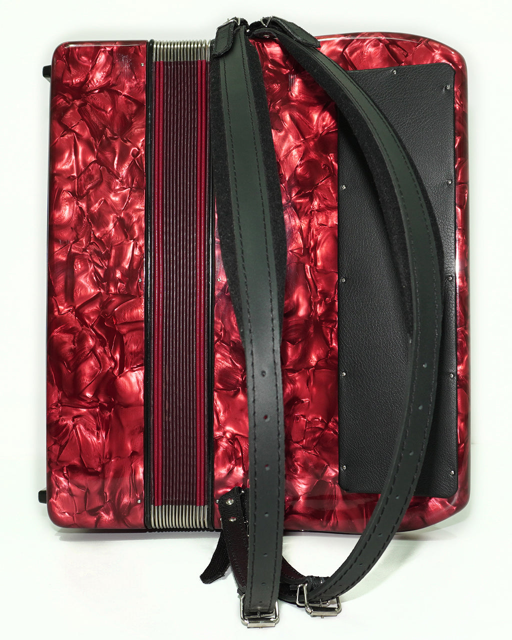 Weltmeister Grandina Button Accordion made in Germany, Concert Bayan B Griff Stradella, New Straps Soft Case, Professional 5 Row Accordion, 2580