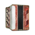 Bayan Lightweight 3 Row Button Accordion Vostok, with New Straps, 80 Bass buttons, Soviet Garmoshka in Tune, 2594