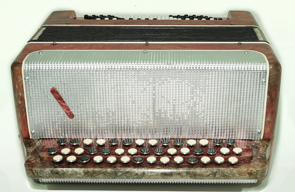 Bayan Lightweight 3 Row Button Accordion Vostok, with New Straps, 80 Bass buttons, Soviet Garmoshka in Tune, 2594