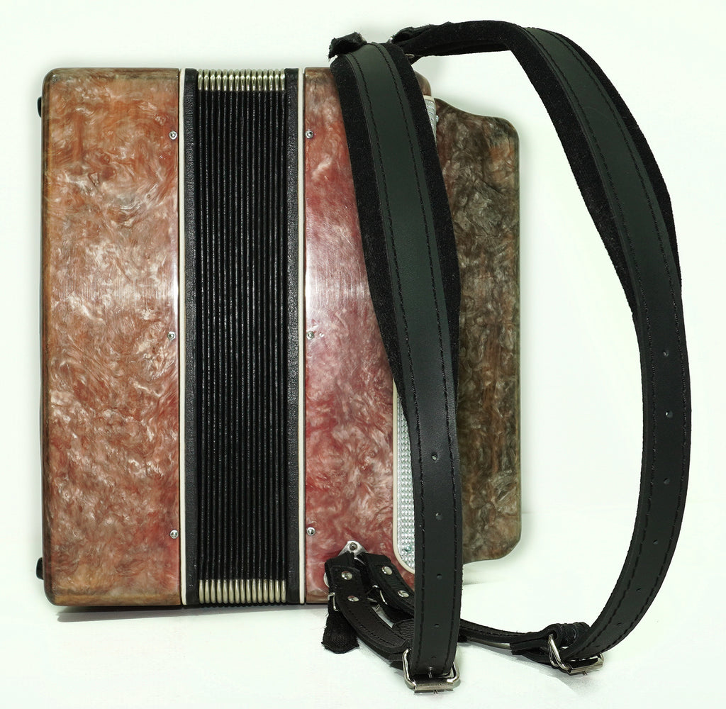 Bayan Lightweight 3 Row Button Accordion Vostok, with New Straps, 80 Bass buttons, Soviet Garmoshka in Tune, 2594