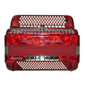 Paolo Soprani 5 Rows Button Accordion made in Italy, C Griff Professional Concert Accordeone de Botones, Straps and Hard Case, 2591