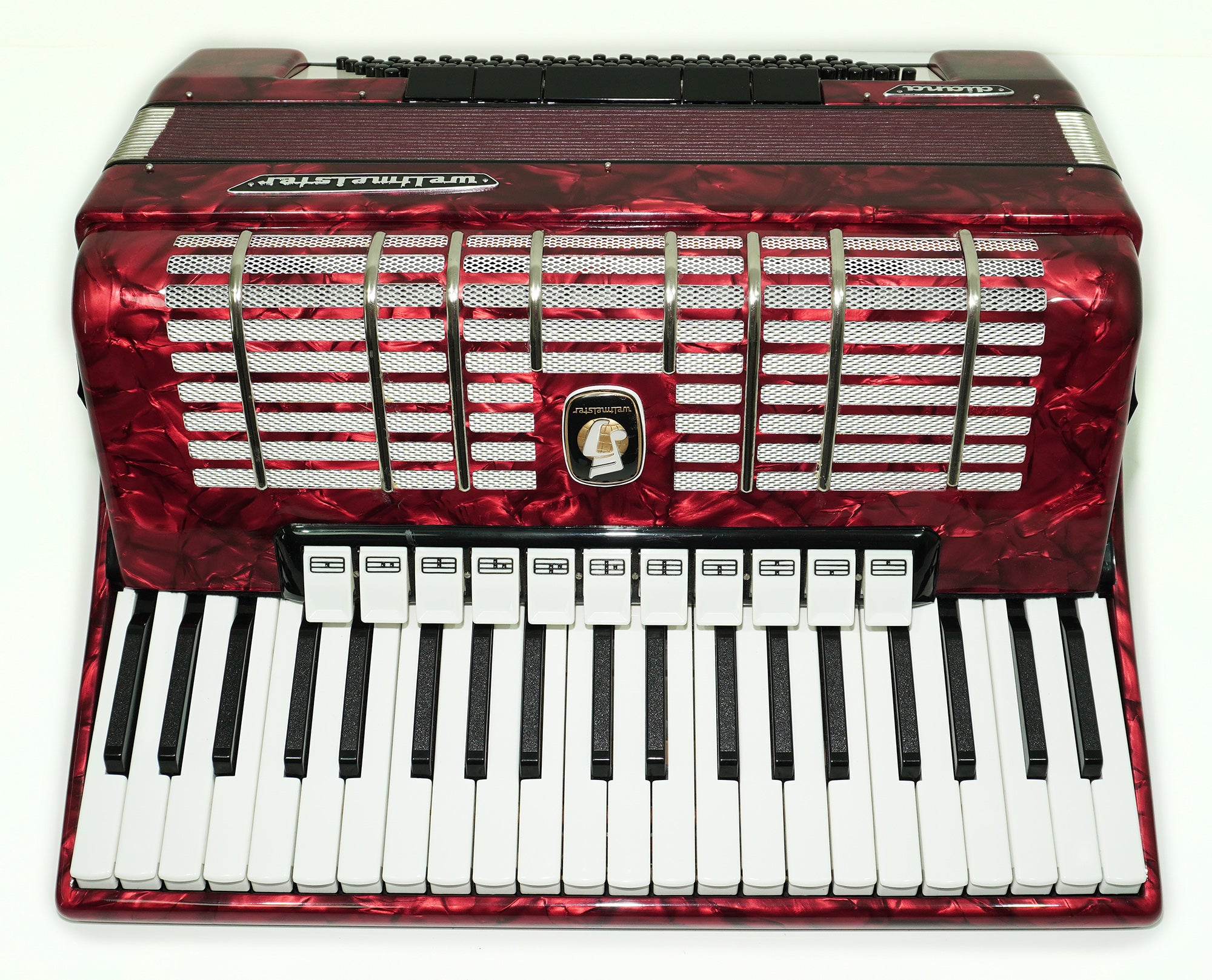 Full Size Weltmeister Diana Accordion 120 Bass, made in Germany, Straps and Hard Case, Original Keyboard Piano Accordian, 2605