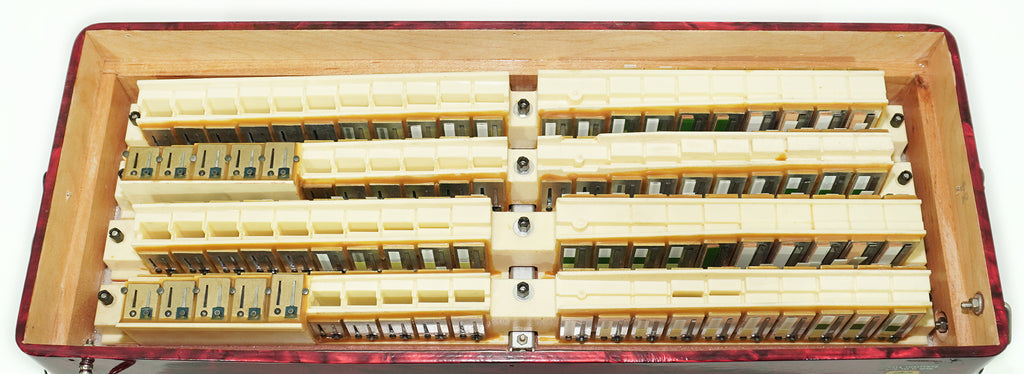 Full Size Weltmeister Diana Accordion 120 Bass, made in Germany, Straps and Hard Case, Original Keyboard Piano Accordian, 2605