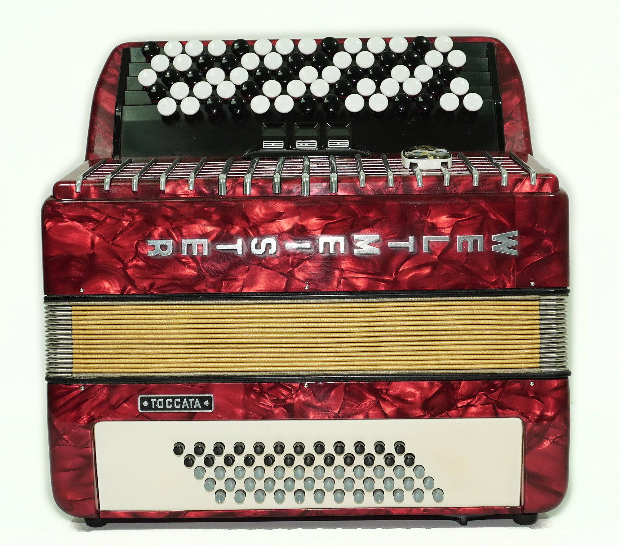 Weltmeister Toccata Converter 5 Row Button Accordion 60 Bass, Free Bass and Stradella, made in Germany, Lightweight Concert Bayan B Griff, 2592