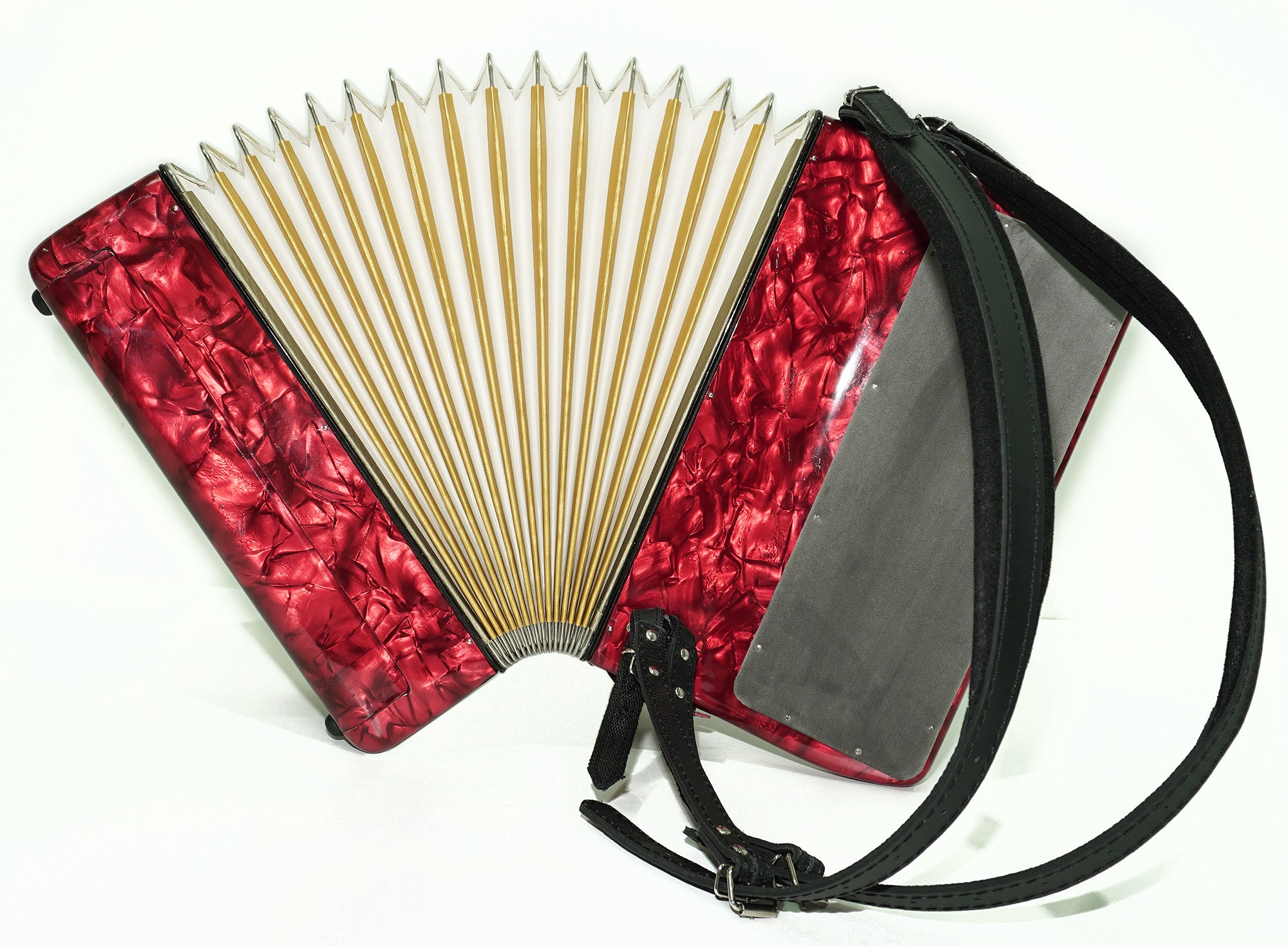 Weltmeister Toccata Converter 5 Row Button Accordion 60 Bass, Free Bass and Stradella, made in Germany, Lightweight Concert Bayan B Griff, 2592