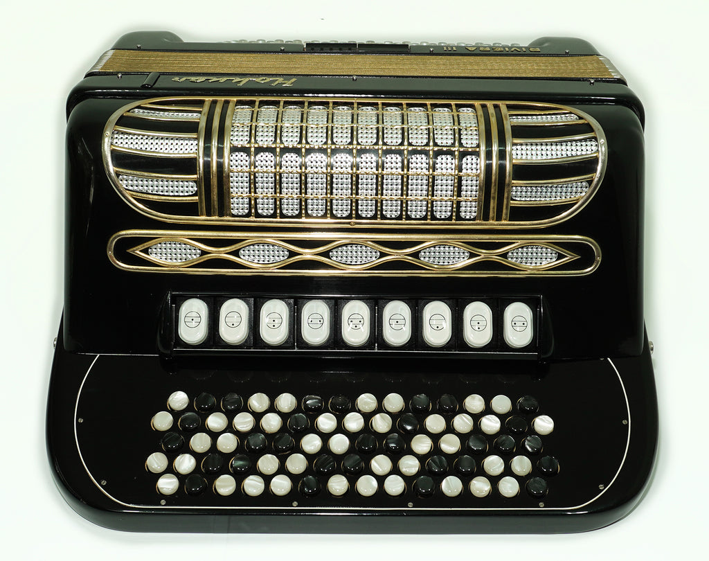 Hohner Riviera III B Griff Bayan Lightweight 5 Row Button Accordion 96 Bass made in Germany, Straps, Hard Case, Accordeone de Botones, 2603