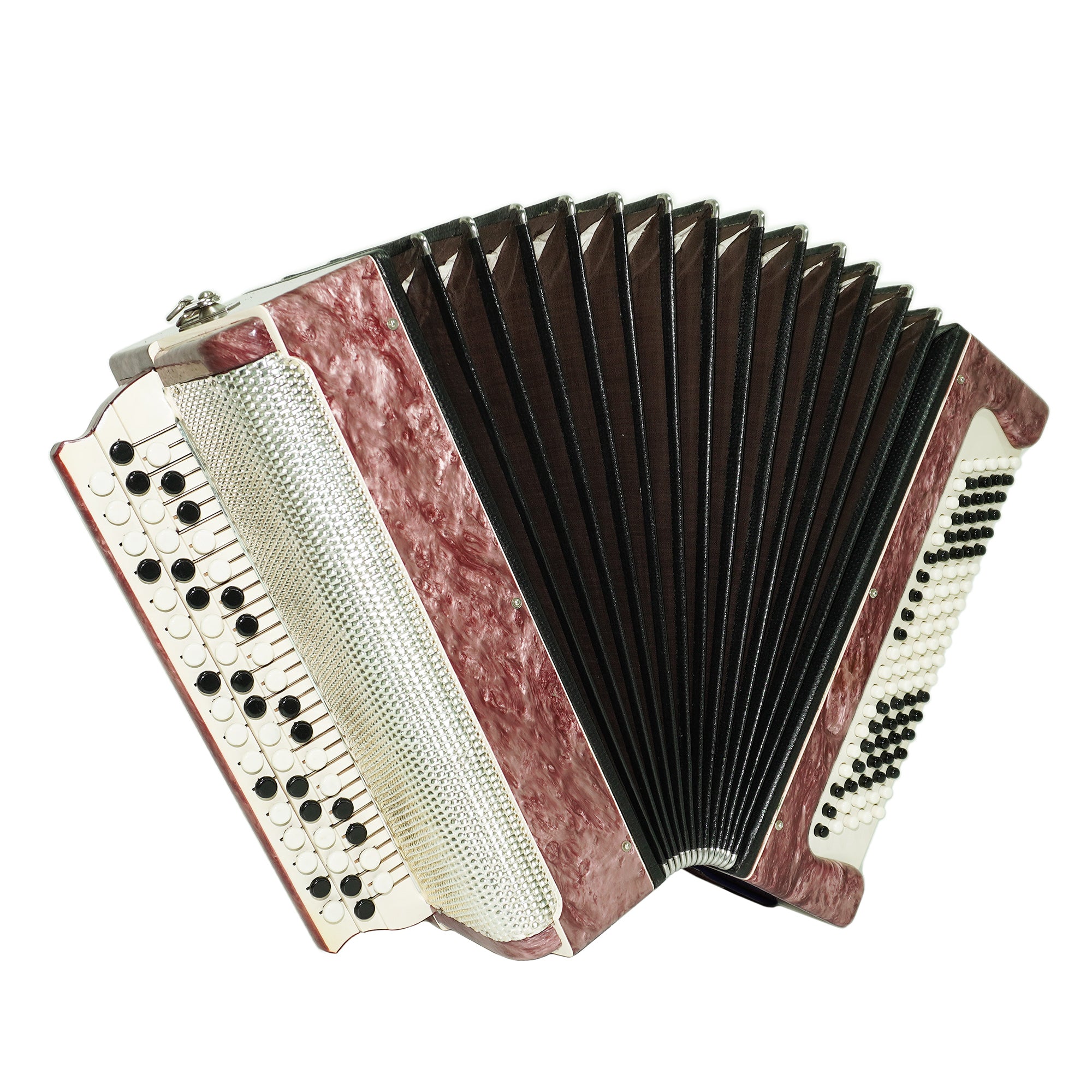 Bayan Kungur, 3 Row Chromatic Button Accordion in Tune, Vintage Bayan B System, New Straps for Gift, Soviet Garmoshka, 2610
