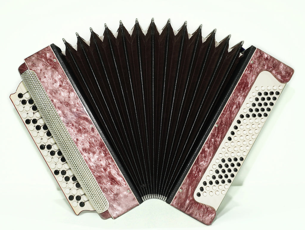 Bayan Kungur, 3 Row Chromatic Button Accordion in Tune, Vintage Bayan B System, New Straps for Gift, Soviet Garmoshka, 2610