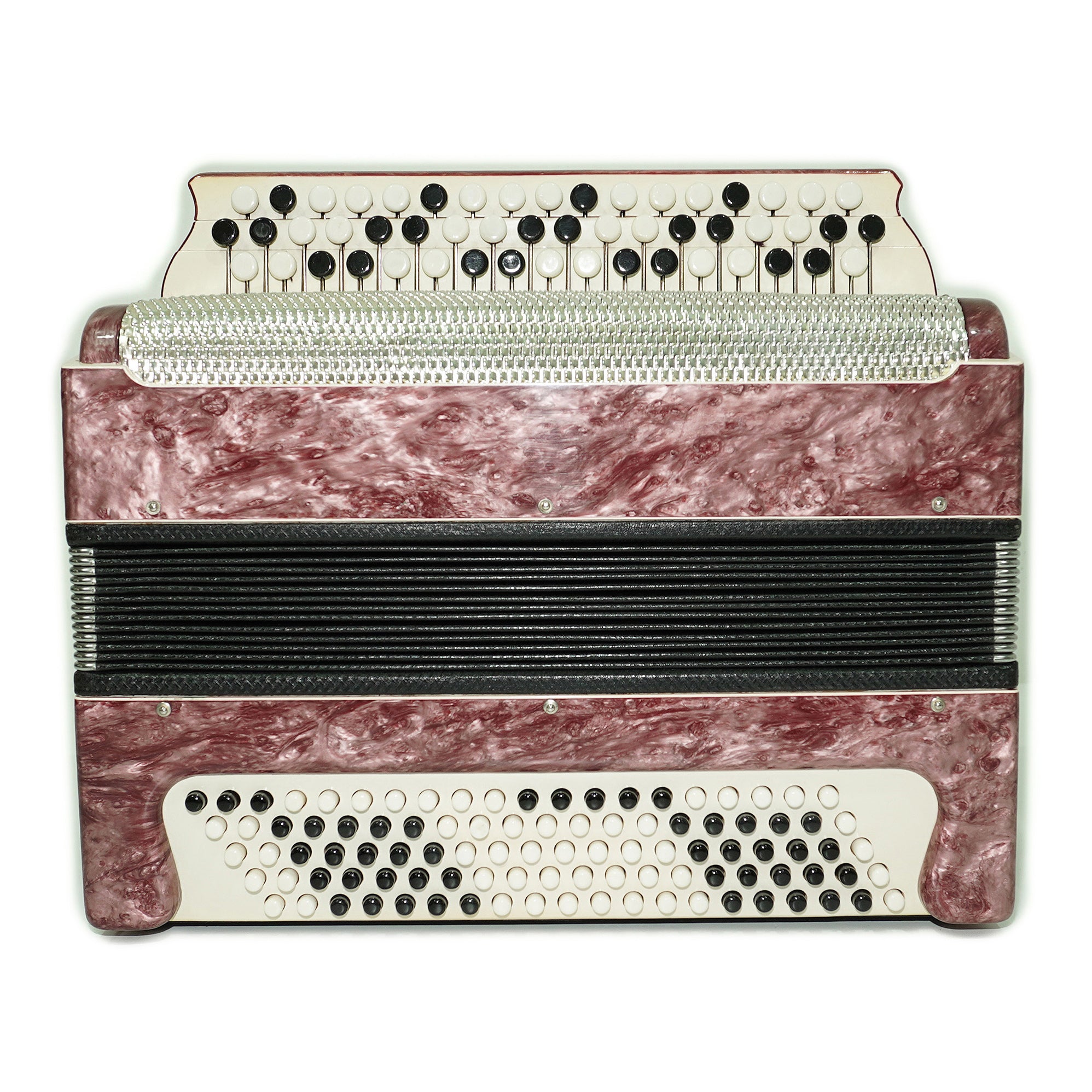 Bayan Kungur, 3 Row Chromatic Button Accordion in Tune, Vintage Bayan B System, New Straps for Gift, Soviet Garmoshka, 2610