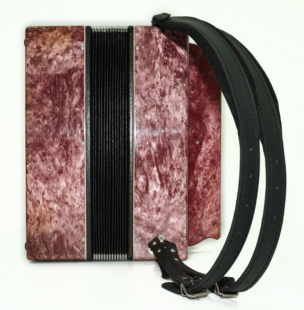 Bayan Kungur, 3 Row Chromatic Button Accordion in Tune, Vintage Bayan B System, New Straps for Gift, Soviet Garmoshka, 2610
