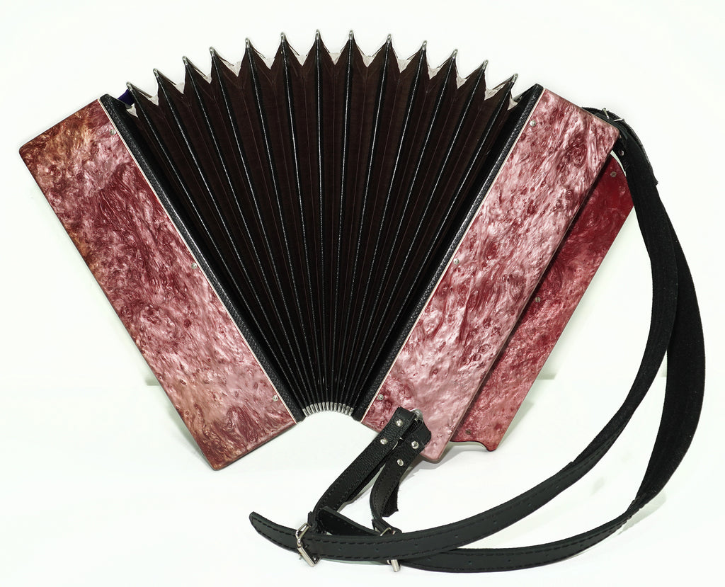 Bayan Kungur, 3 Row Chromatic Button Accordion in Tune, Vintage Bayan B System, New Straps for Gift, Soviet Garmoshka, 2610