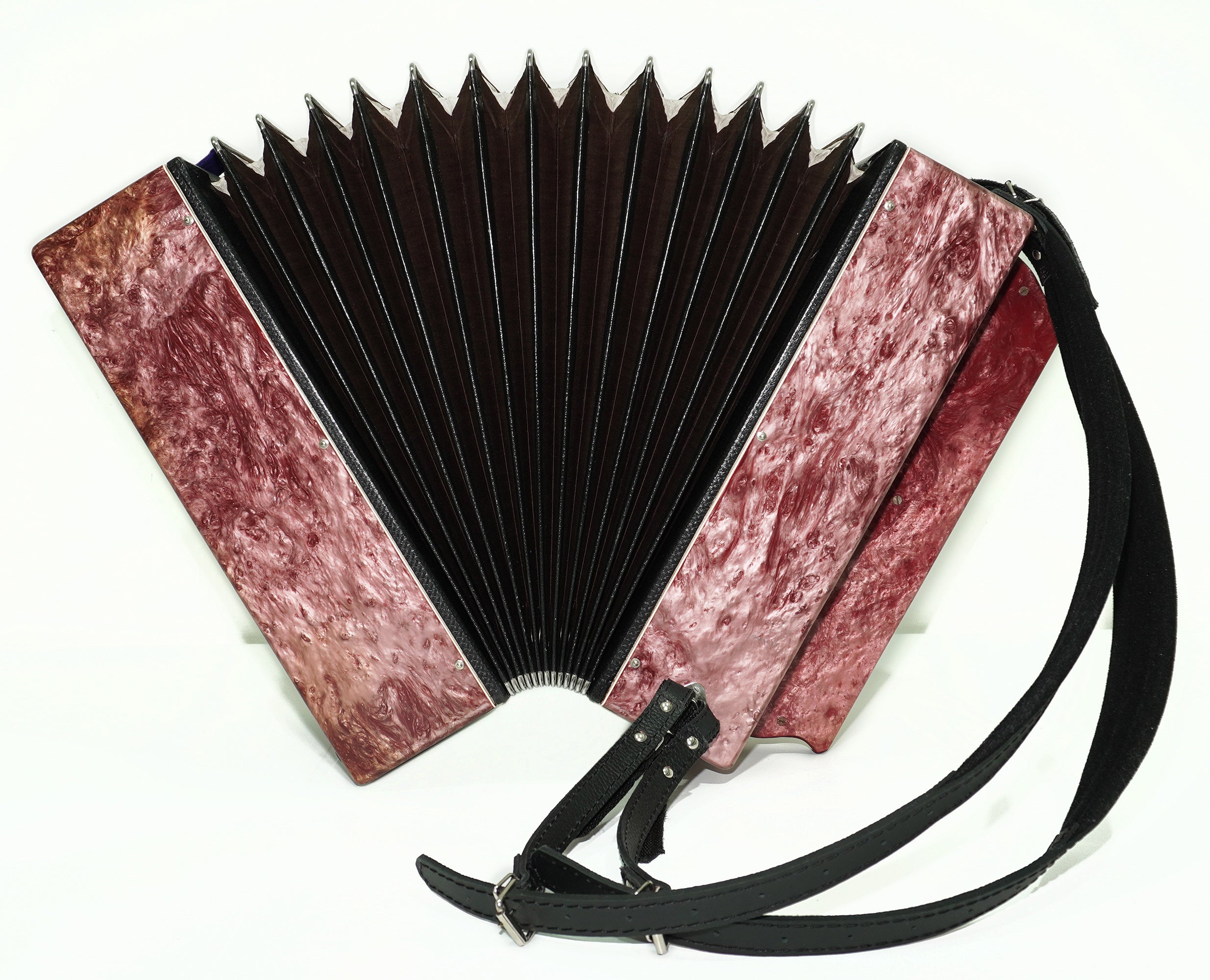 Bayan Kungur, 3 Row Chromatic Button Accordion in Tune, Vintage Bayan B System, New Straps for Gift, Soviet Garmoshka, 2610