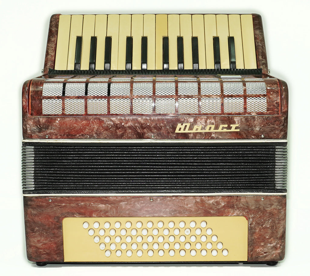 Small Concertina Musicales for Study, Lightweight Piano Accordion 60 Bass Yunost for Beginners Children Kids, New Straps, 2630