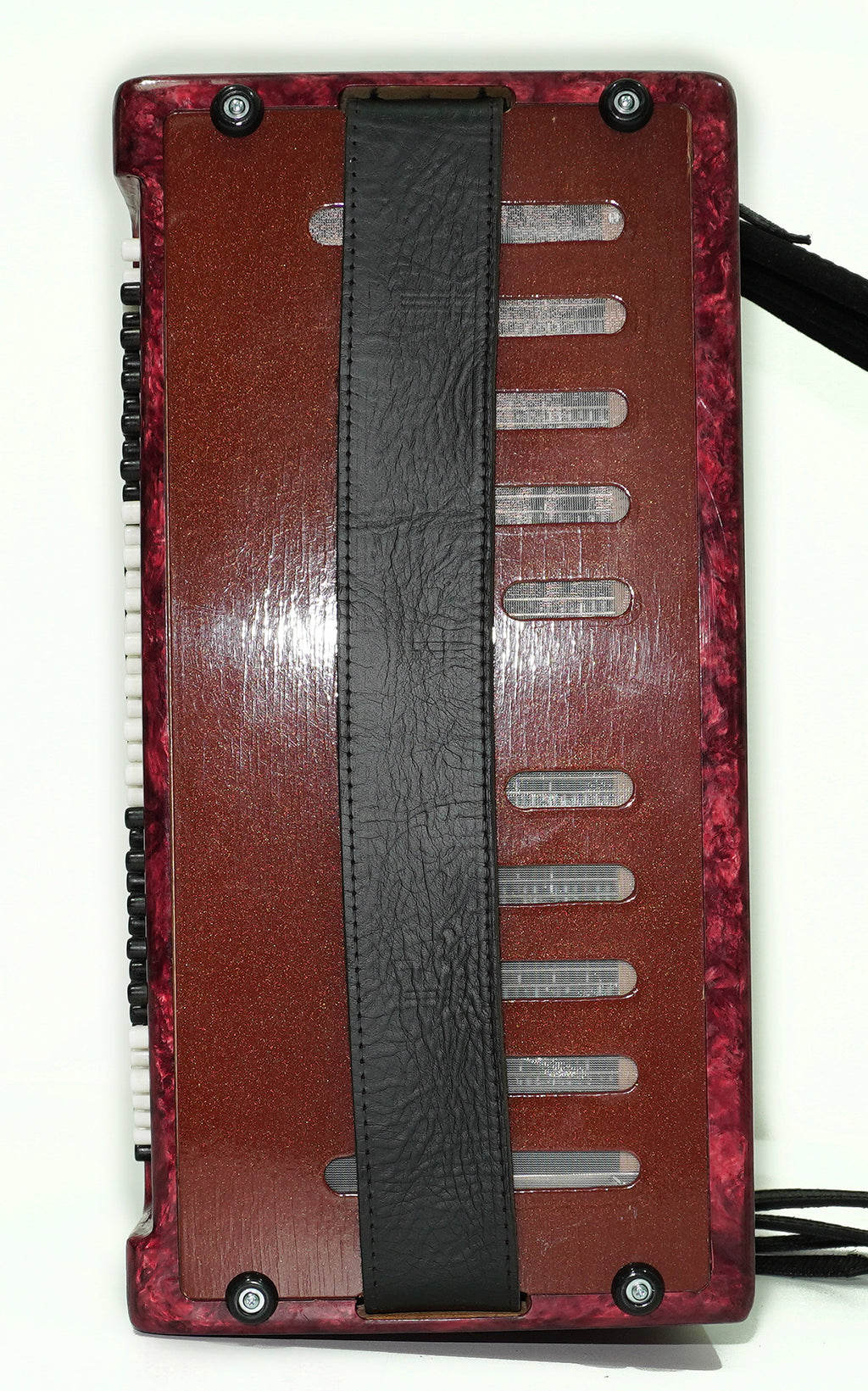 Bayan Button Accordion Rassvet, Folk Accordian Harmonica, Garmoshka, with New Straps, Squeezebox, Old Ukrainian Bayan Accordion Instrument, 2614