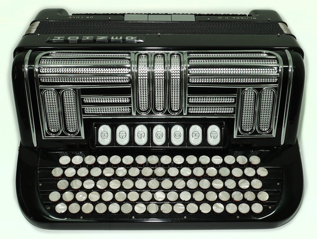 Hohner Riviera III N De Luxe 5 Row Button Accordion 120 Bass made in Germany, New Straps, Accordeone de Botones, 2615