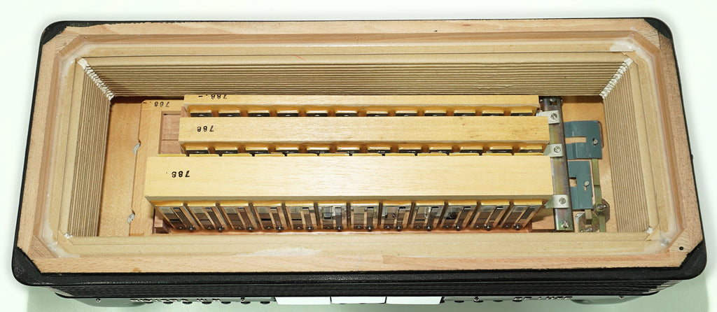 Hohner Riviera III N De Luxe 5 Row Button Accordion 120 Bass made in Germany, New Straps, Accordeone de Botones, 2615