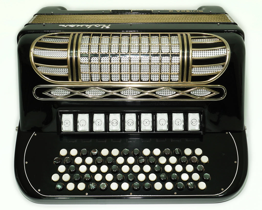 Hohner Riviera III C Griff Lightweight 5 Row Button Accordion 96 Bass made in Germany, with original straps, 2617