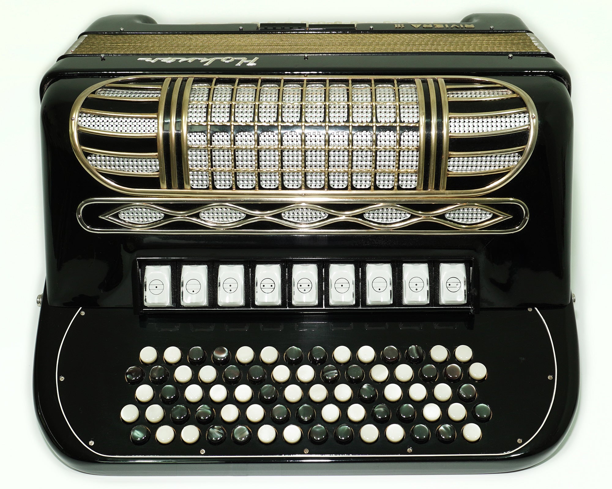 Hohner Riviera III C Griff Lightweight 5 Row Button Accordion 96 Bass made in Germany, with original straps, 2617