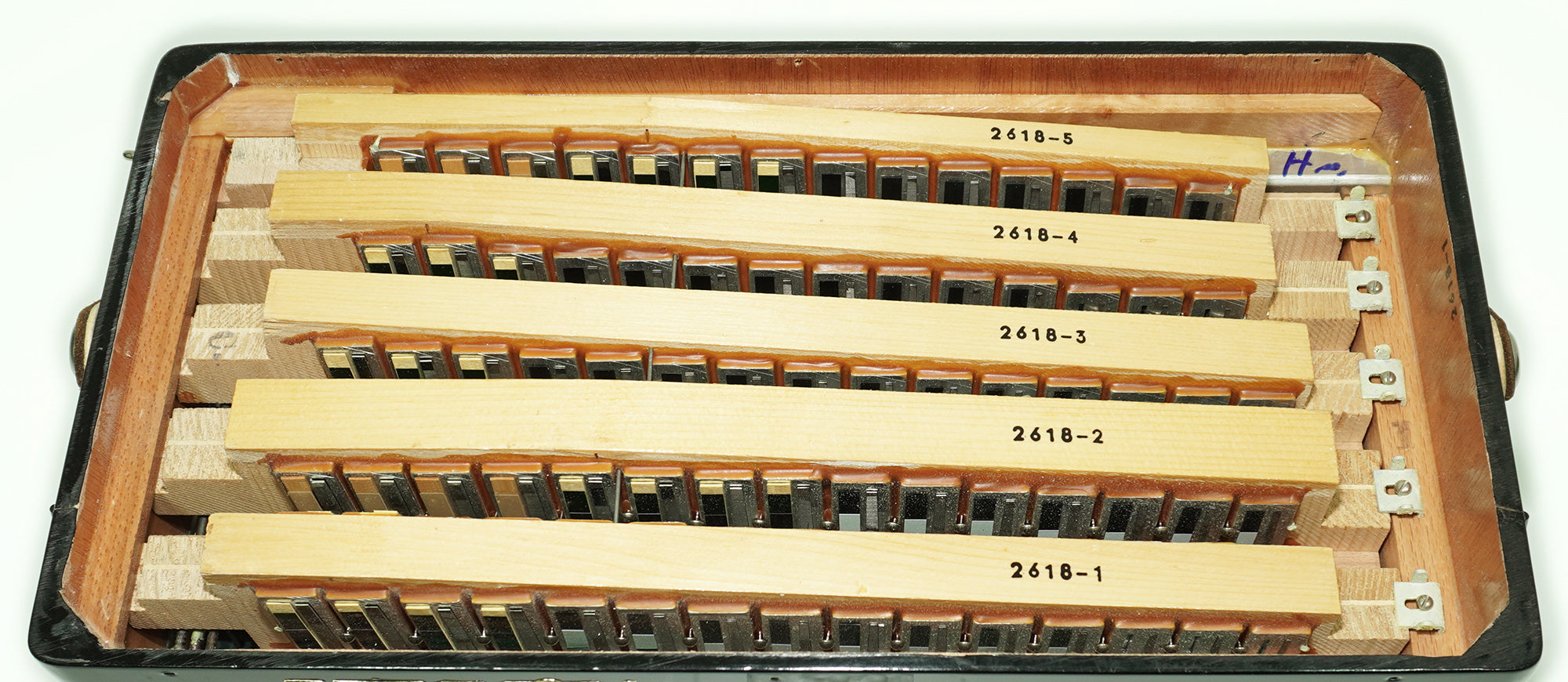 Hohner Riviera III C Griff Lightweight 5 Row Button Accordion 96 Bass made in Germany, with original straps, 2617