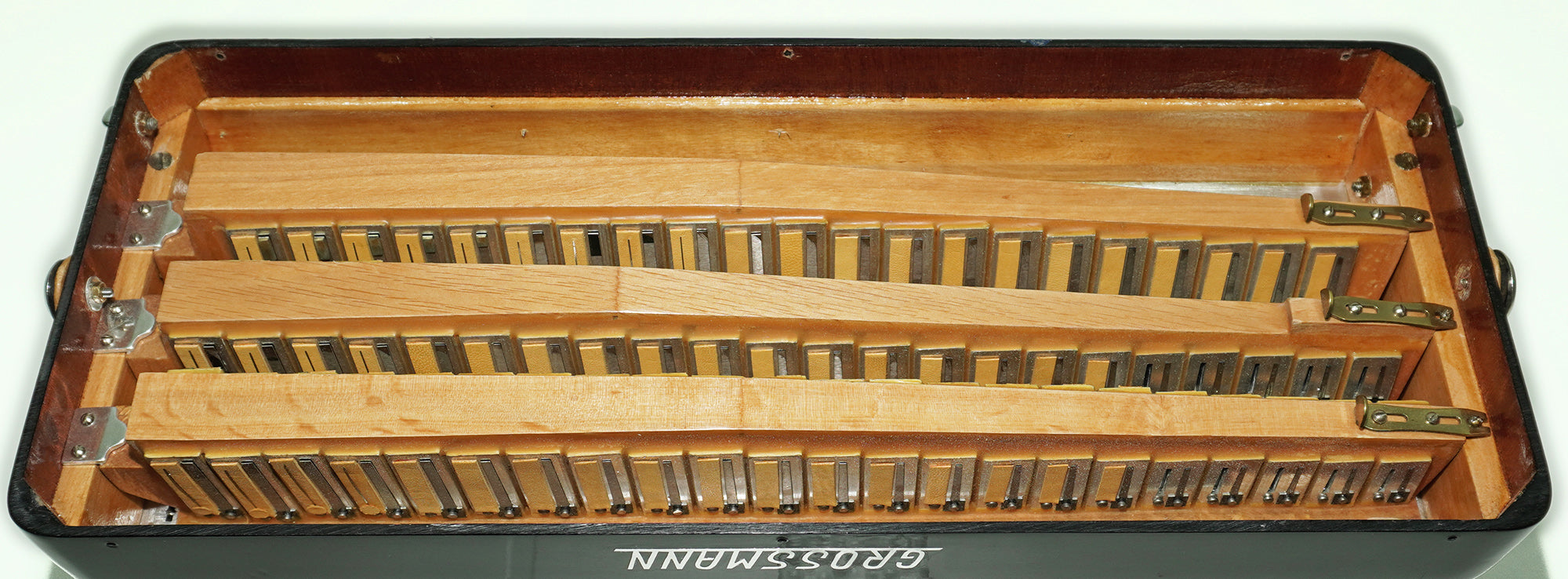 Grossmann Vintage 5 Row Button Accordion 120 Bass, made in Italy, New Straps, Rare Original Italian Accordian Instrument, Amazing sound! 2613