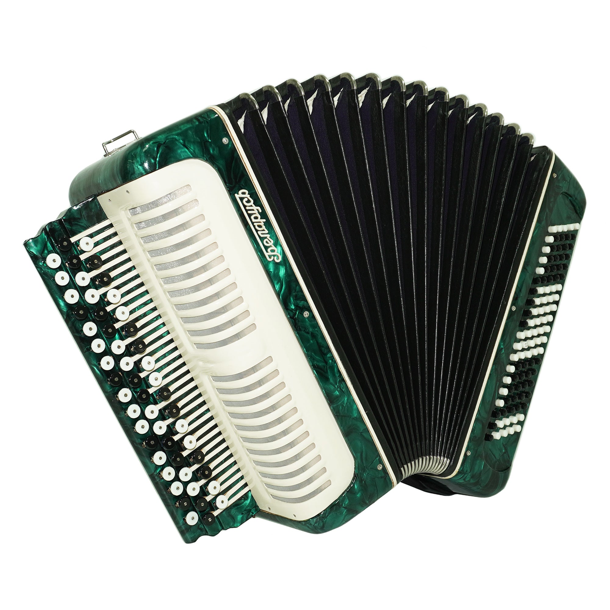 Bayan Belarus 3 Row Chromatic Button Accordion, made in USSR Vintage Bayan B System, New Straps, Soviet Garmoshka, 2622