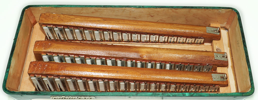 Bayan Belarus 3 Row Chromatic Button Accordion, made in USSR Vintage Bayan B System, New Straps, Soviet Garmoshka, 2622