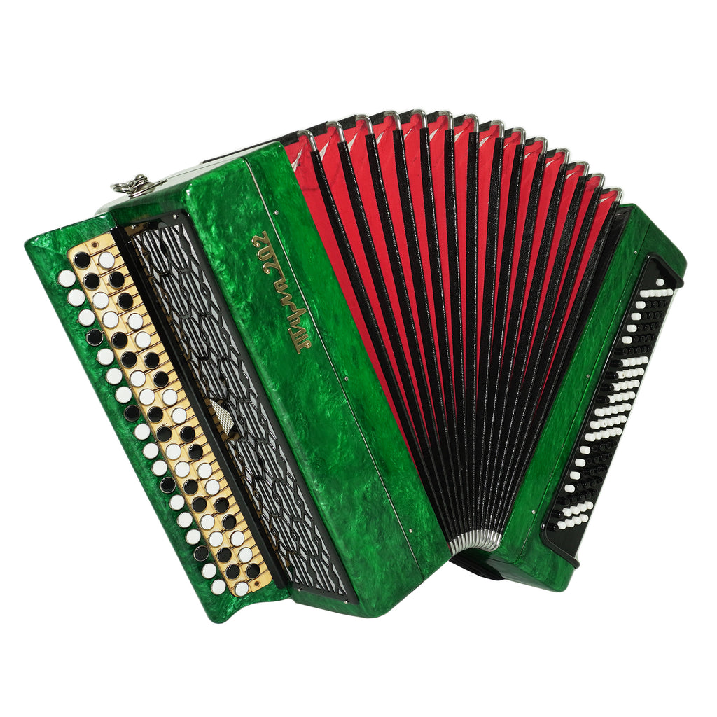 Tulskiy Bayan Tula 202, 3 Row Chromatic Button Accordion, Perfect Bayan B System, New Straps and Soft Case, Soviet Garmoshka Tula, 2618