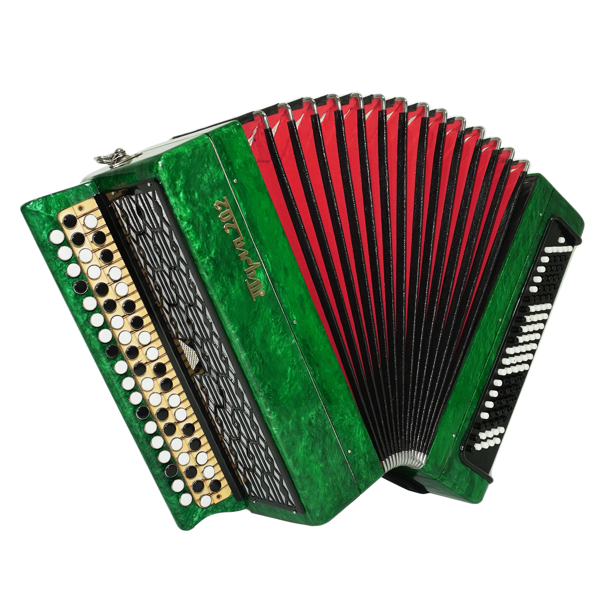 Tulskiy Bayan Tula 202, 3 Row Chromatic Button Accordion, Perfect Bayan B System, New Straps and Soft Case, Soviet Garmoshka Tula, 2618
