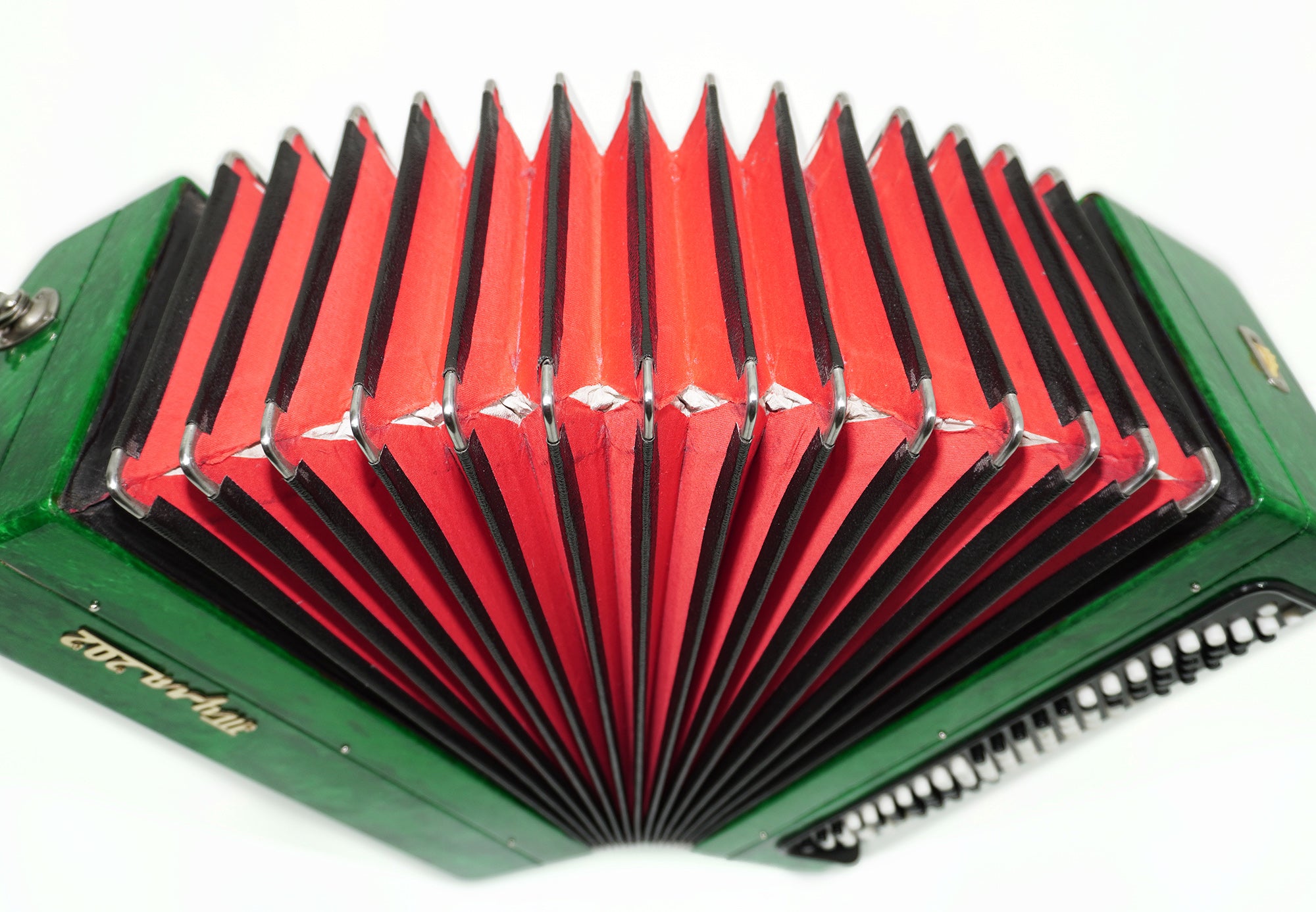 Tulskiy Bayan Tula 202, 3 Row Chromatic Button Accordion, Perfect Bayan B System, New Straps and Soft Case, Soviet Garmoshka Tula, 2618