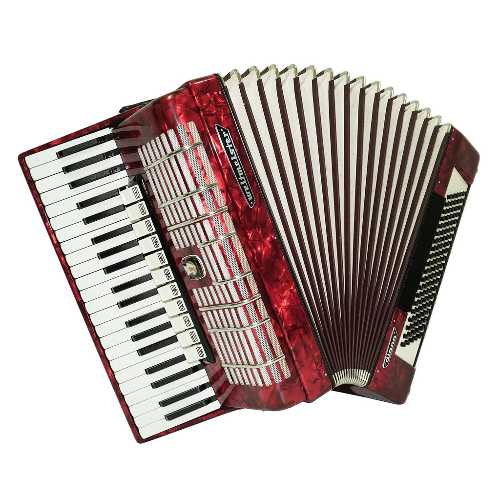 Weltmeister Diana Accordion 120 Bass, German Accordian Instrument, New Straps and Soft Case for Gift, Original Keyboard Piano Acordeone, 2619