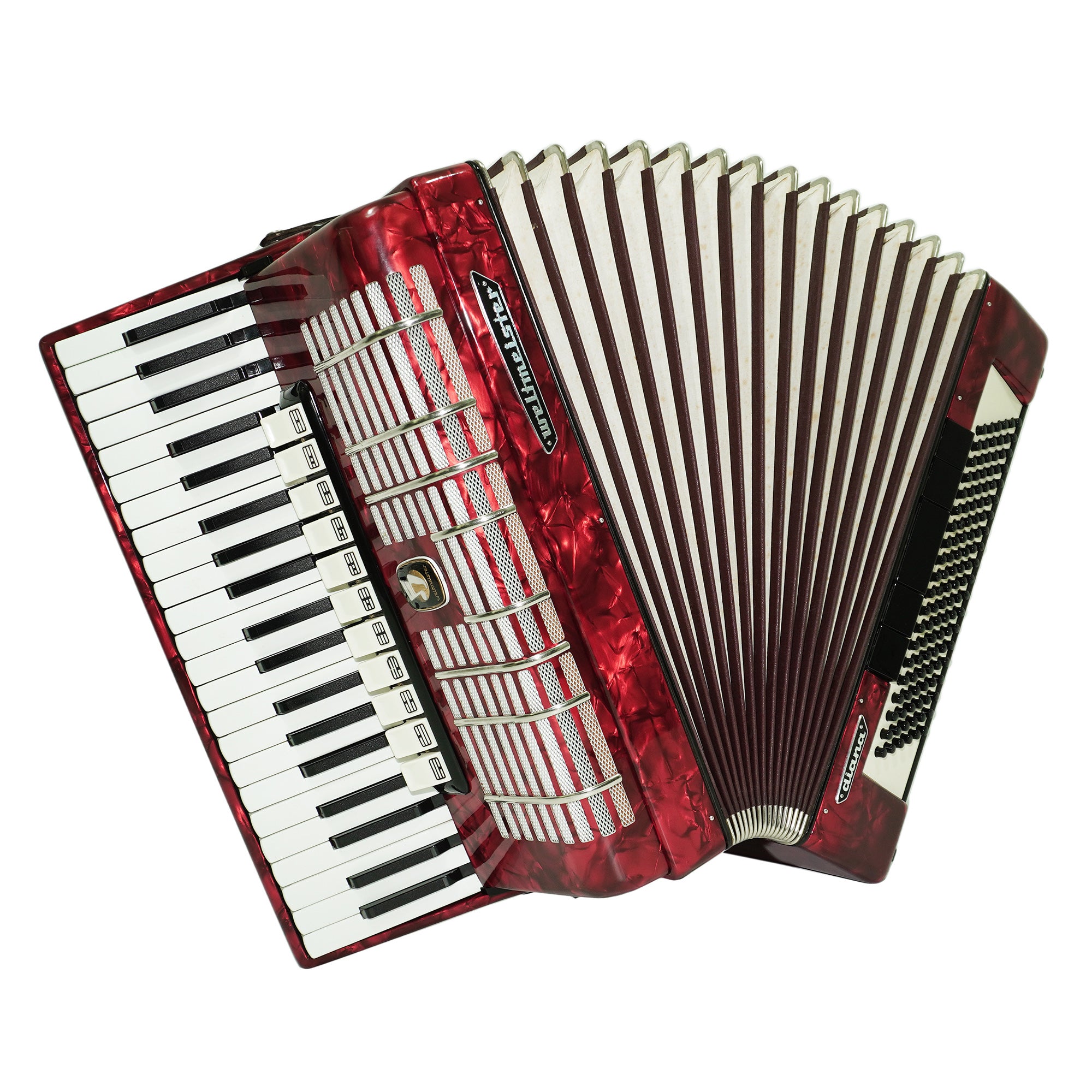 Weltmeister Diana Accordion 120 Bass, German Accordian Instrument, New Straps and Soft Case for Gift, Original Keyboard Piano Acordeone, 2619