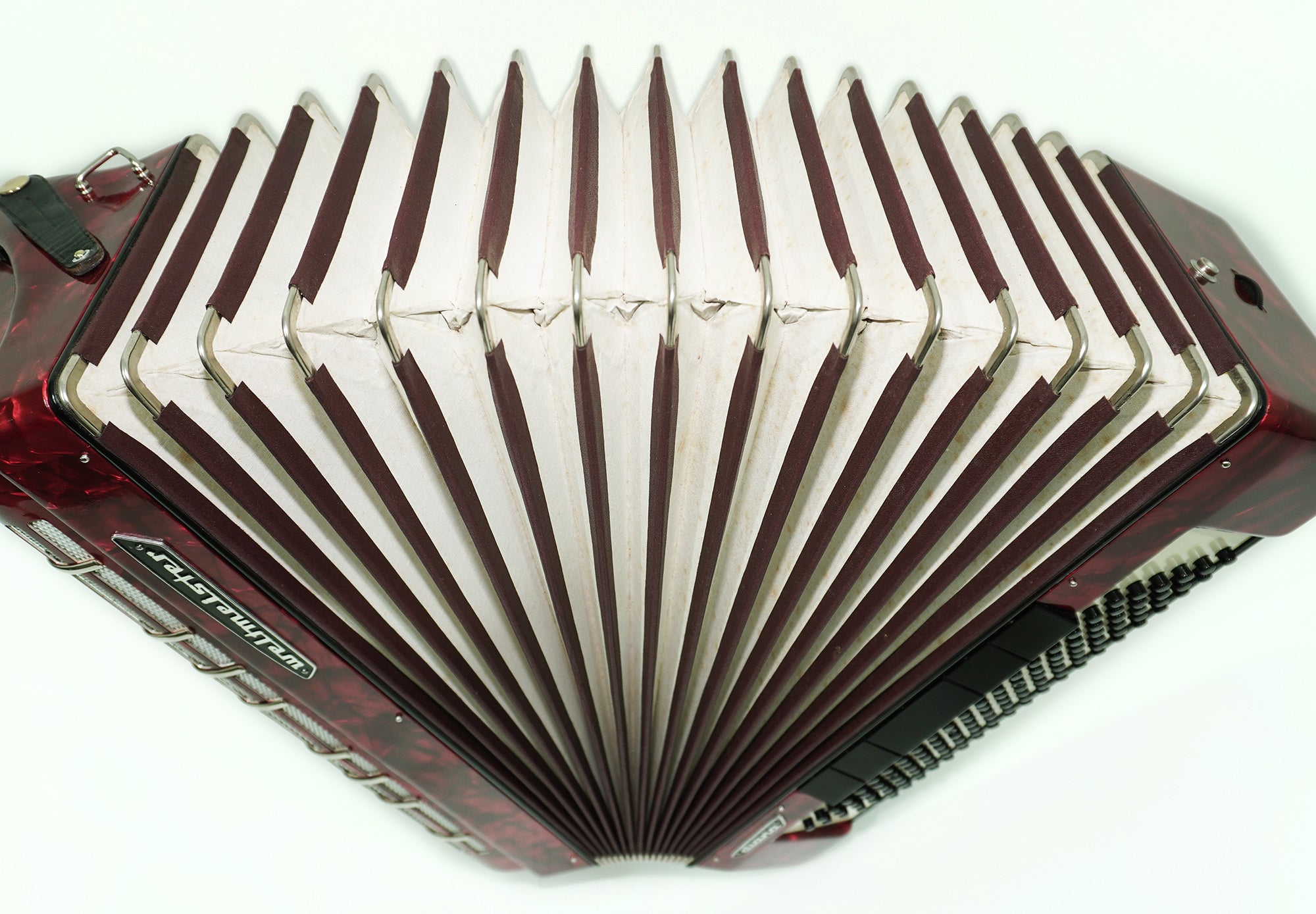 Weltmeister Diana Accordion 120 Bass, German Accordian Instrument, New Straps and Soft Case for Gift, Original Keyboard Piano Acordeone, 2619