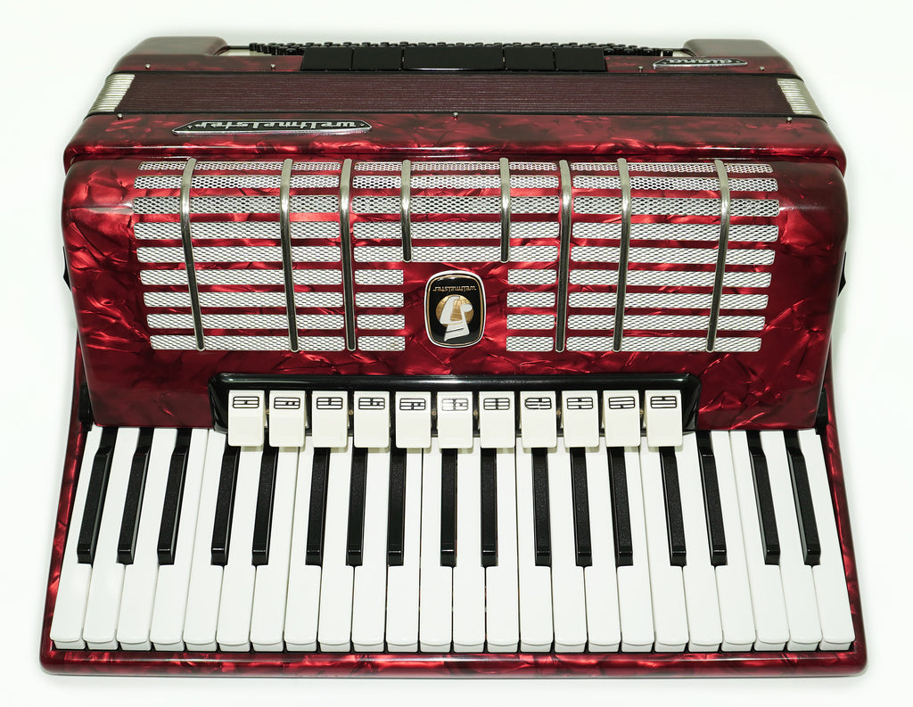 Weltmeister Diana Accordion 120 Bass, German Accordian Instrument, New Straps and Soft Case for Gift, Original Keyboard Piano Acordeone, 2619