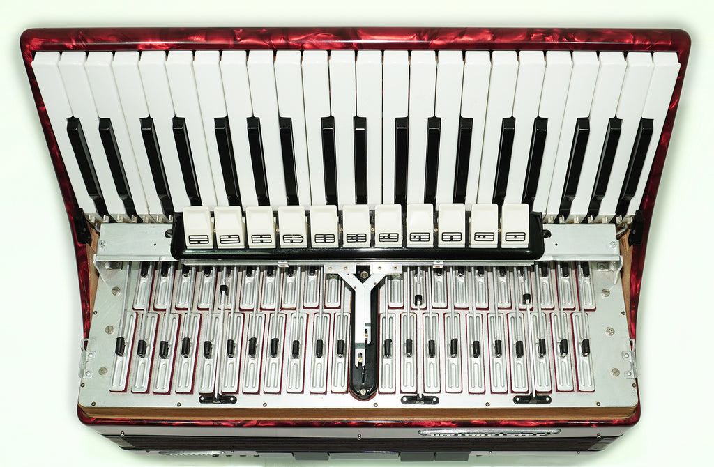 Weltmeister Diana Accordion 120 Bass, German Accordian Instrument, New Straps and Soft Case for Gift, Original Keyboard Piano Acordeone, 2619