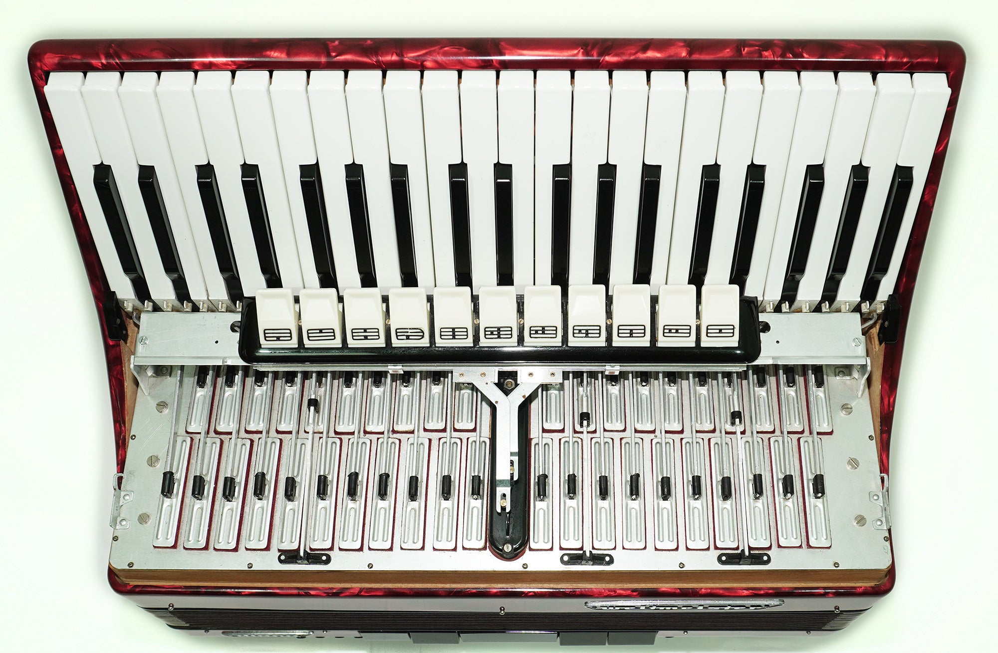 Weltmeister Diana Accordion 120 Bass, German Accordian Instrument, New Straps and Soft Case for Gift, Original Keyboard Piano Acordeone, 2619