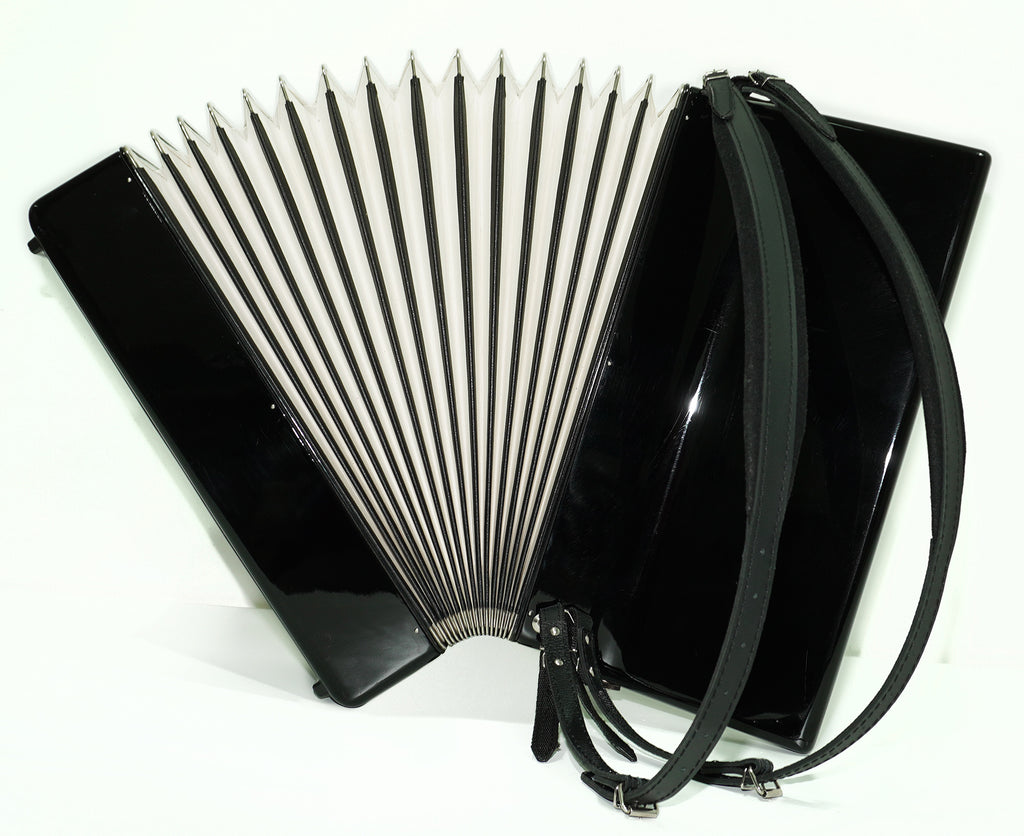 Royal Standard Meteor Full Size Accordion made in Germany, 120 Bass Concert Piano Akkordeon for Adults, New Straps and Soft Bag for Gift, 2626