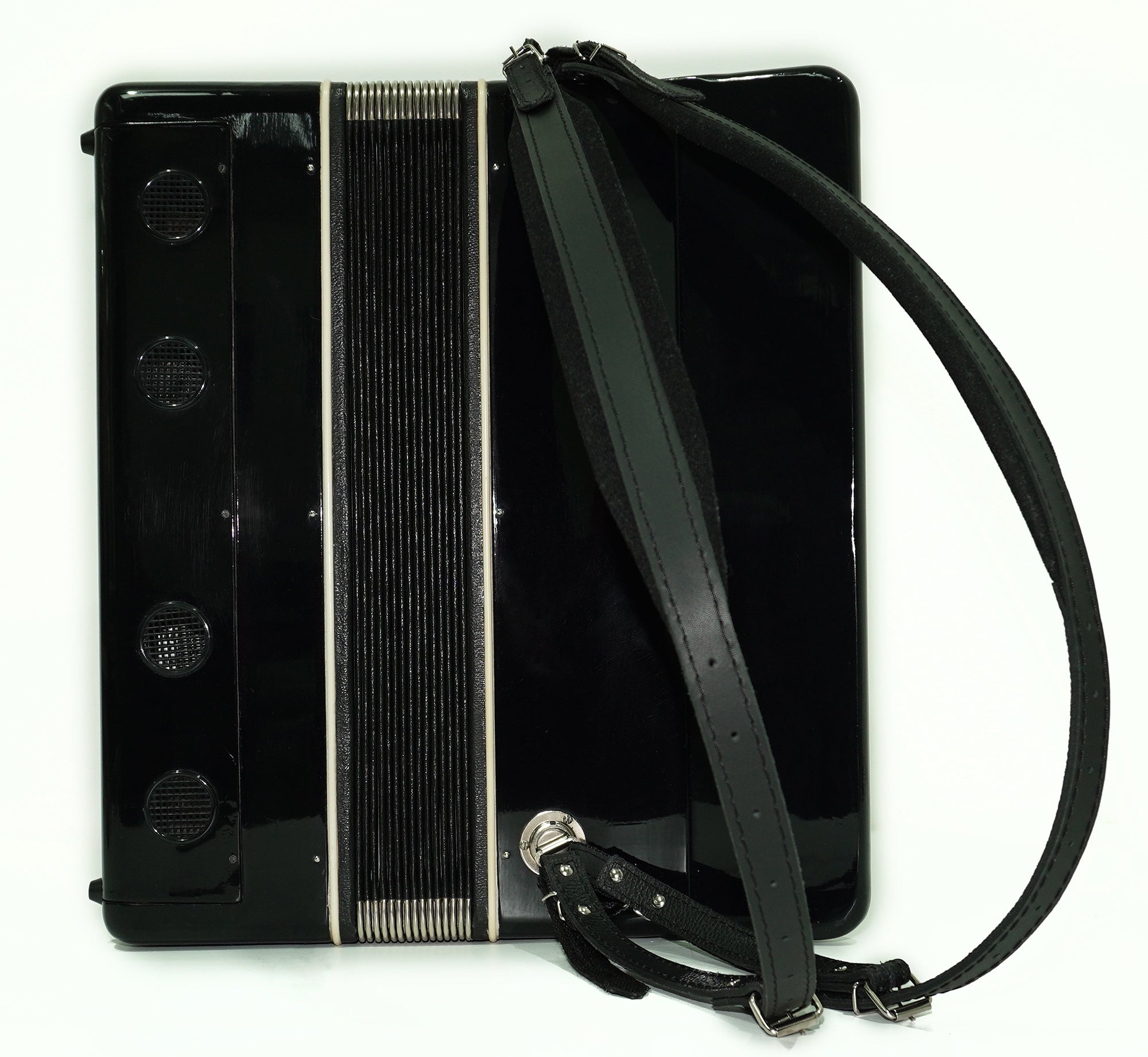 Concert 5 Rows Button Accordion Atlant 120 Bass, Chromatic Ukrainian Bayan, B System, New straps, Rich and Powerful sound!, 2628