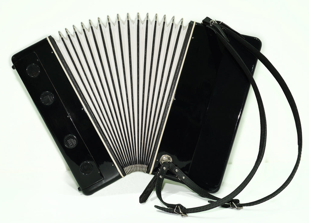 Concert 5 Rows Button Accordion Atlant 120 Bass, Chromatic Ukrainian Bayan, B System, New straps, Rich and Powerful sound!, 2628