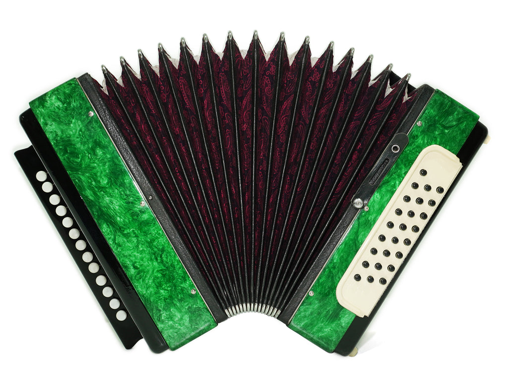 Tulskaya Garmon Melodiya Button Accordion made in Tula Russia, Vintage Folk Musical Instrument, Soviet Garmoshka, 2638