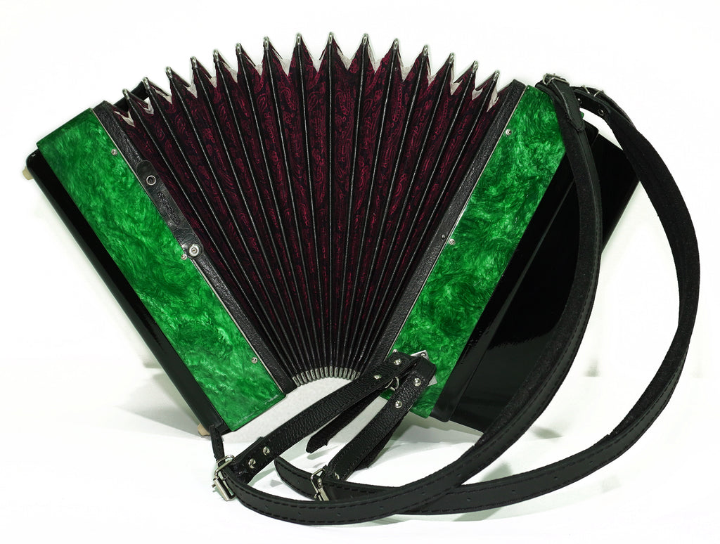 Tulskaya Garmon Melodiya Button Accordion made in Tula Russia, Vintage Folk Musical Instrument, Soviet Garmoshka, 2638