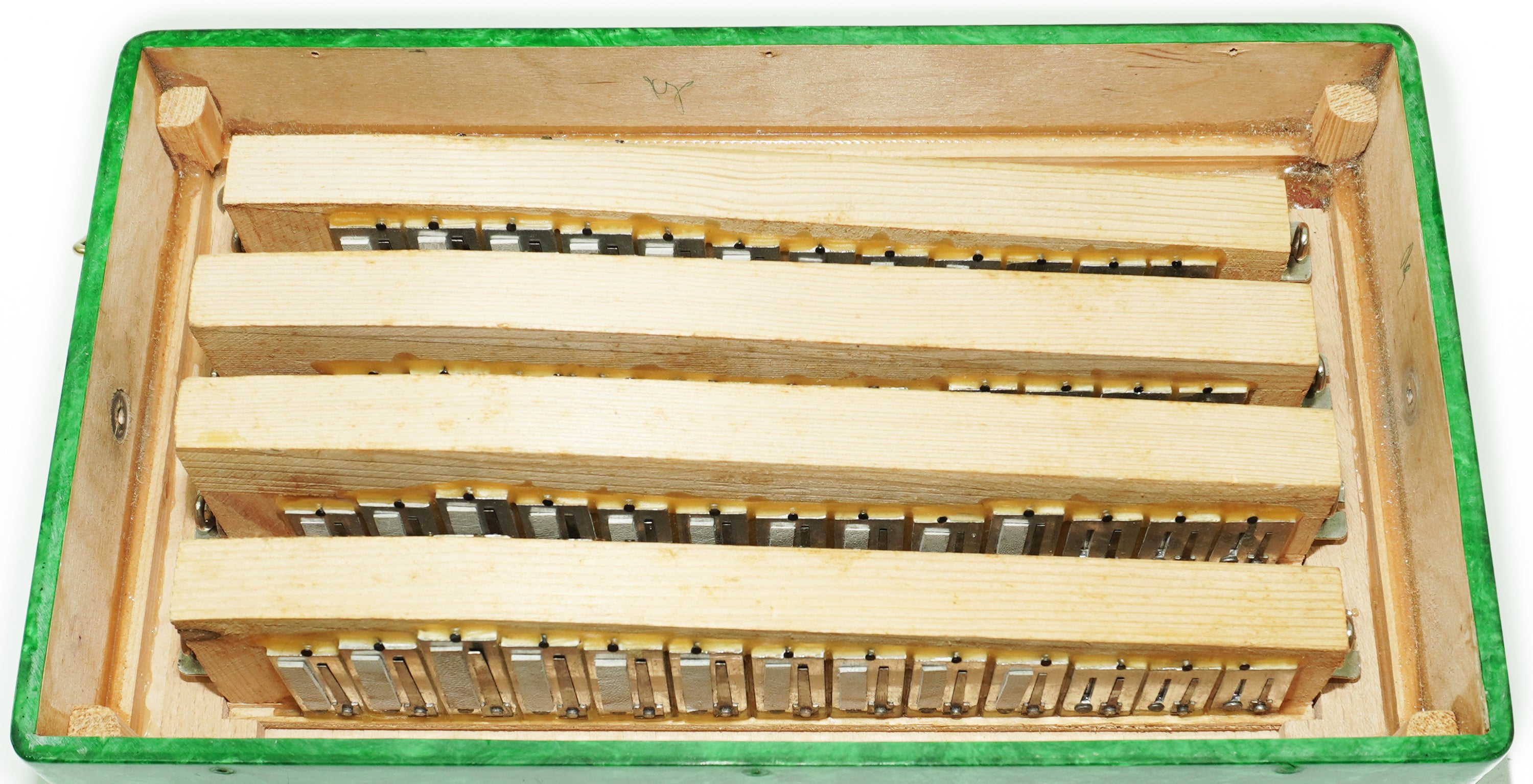 Tulskaya Garmon Melodiya Button Accordion made in Tula Russia, Vintage Folk Musical Instrument, Soviet Garmoshka, 2638